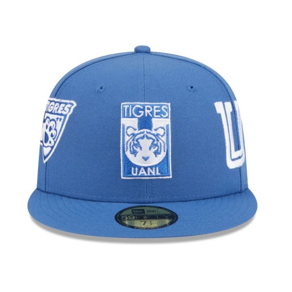 New Era® (SIZE 7 1/8) Club Tigres UANL 59FIFTY Fitted Cap in Indigo - Picture 2 of 7